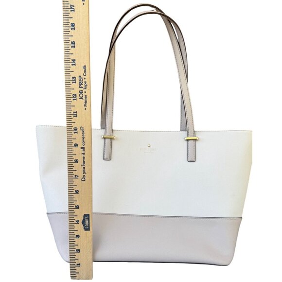 Kate Spade NEW YORK Cedar Street Leather Cream/Beige Tote Bag - Picture 7 of 11